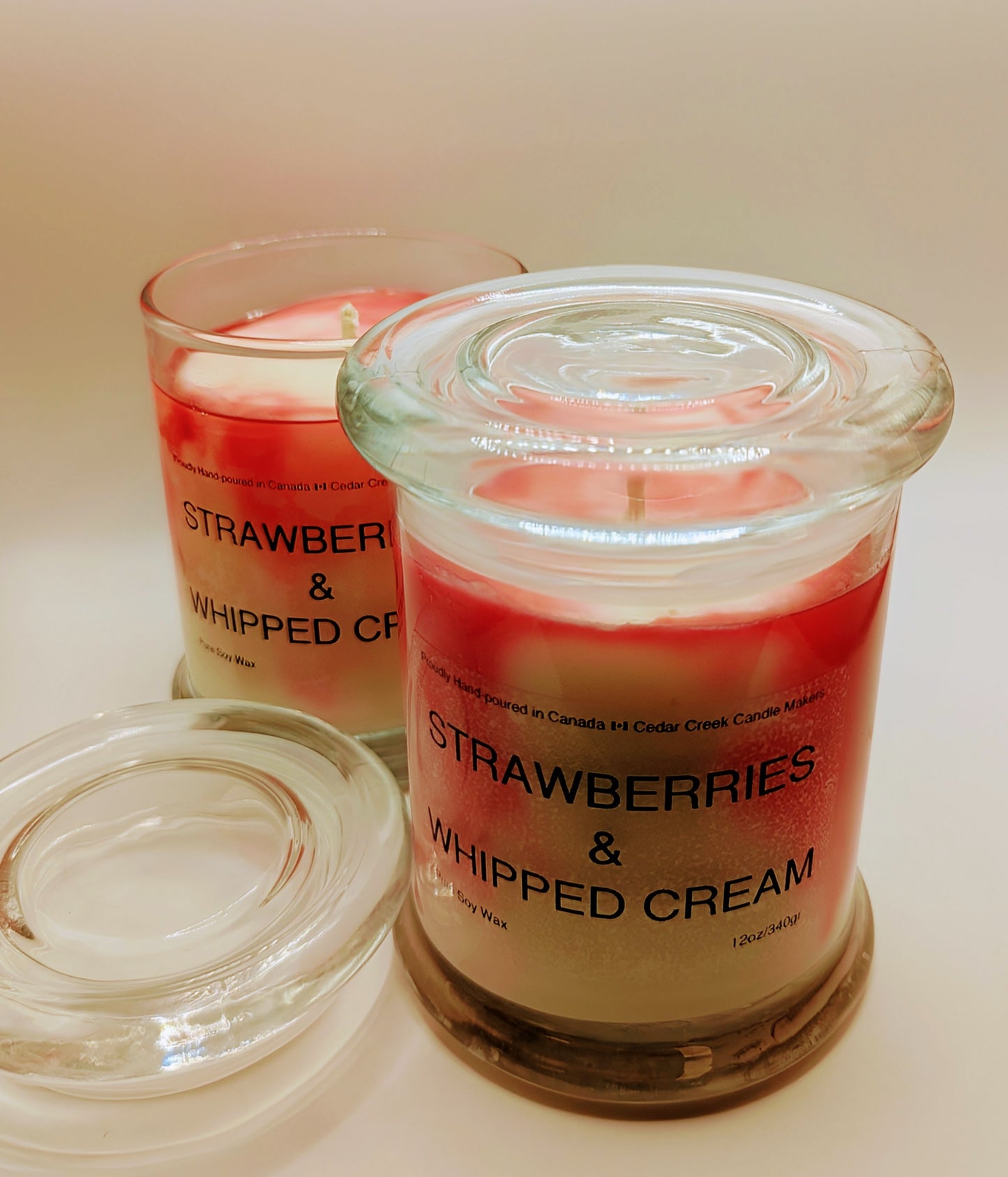 12oz Luxe Candle - Strawberries & Whipped Cream