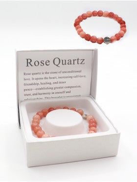 POWER BRACELET - ROSE QUARTZ