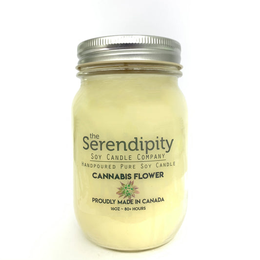 Soy Candle 16oz - Cannabis Flower