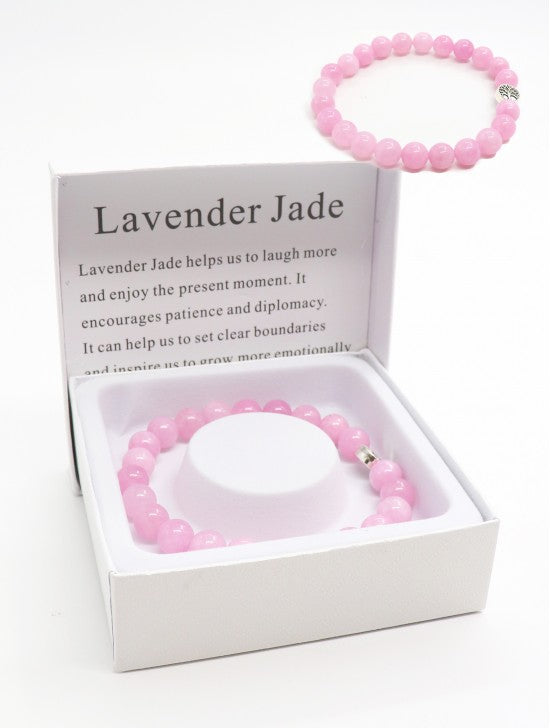 POWER BRACELETS - LAVENDER JADE