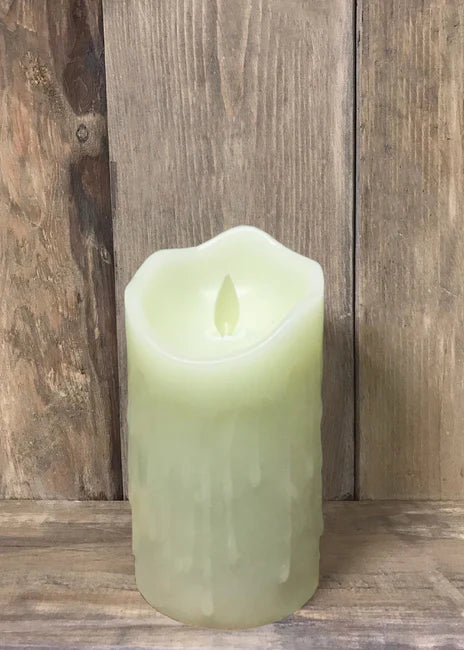 LED CANDLE, IVORY 3"x 6"