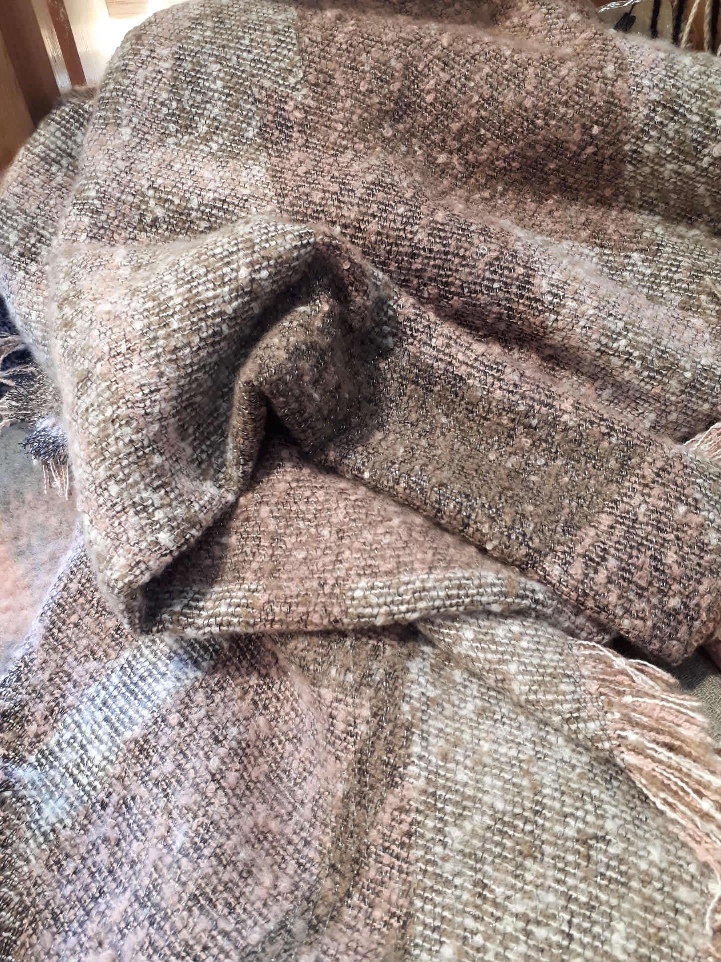 Scarf Fireside - Abstract Pink - Cedar-Creek-Muskoka