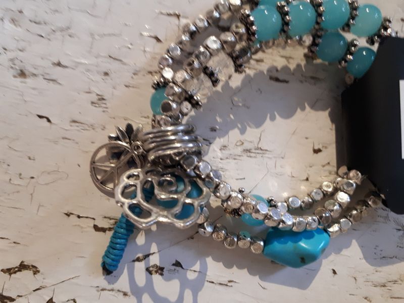 Bracelet - Turquoise 3 Strand - Cedar-Creek-Muskoka