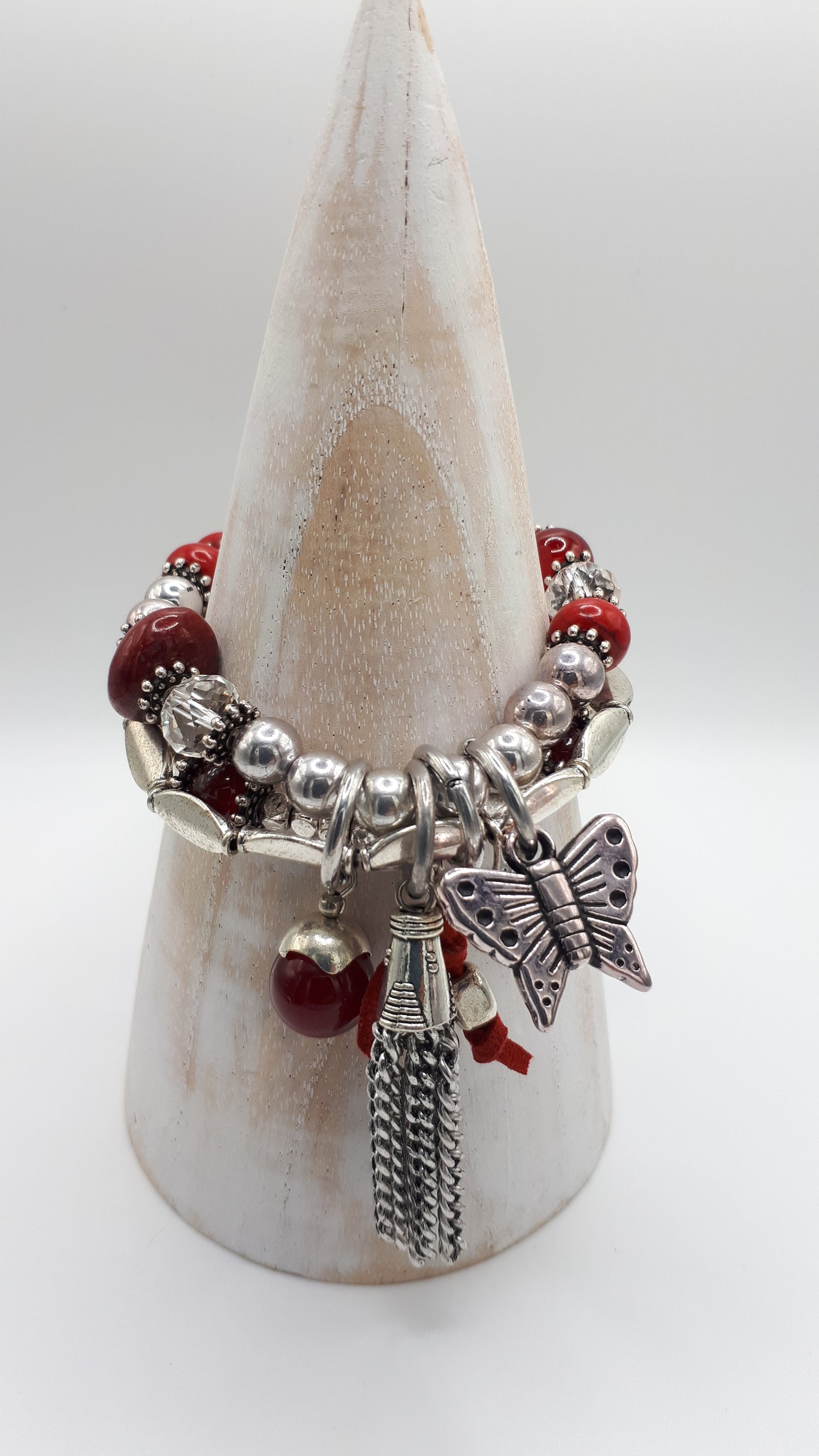 BRACELET - RED STRANDS