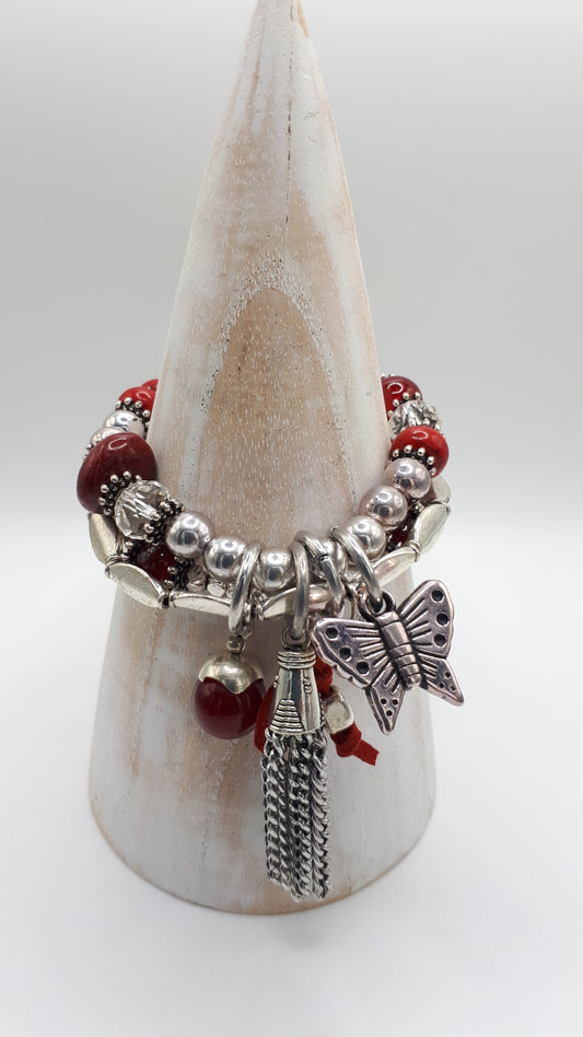 BRACELET - RED STRANDS