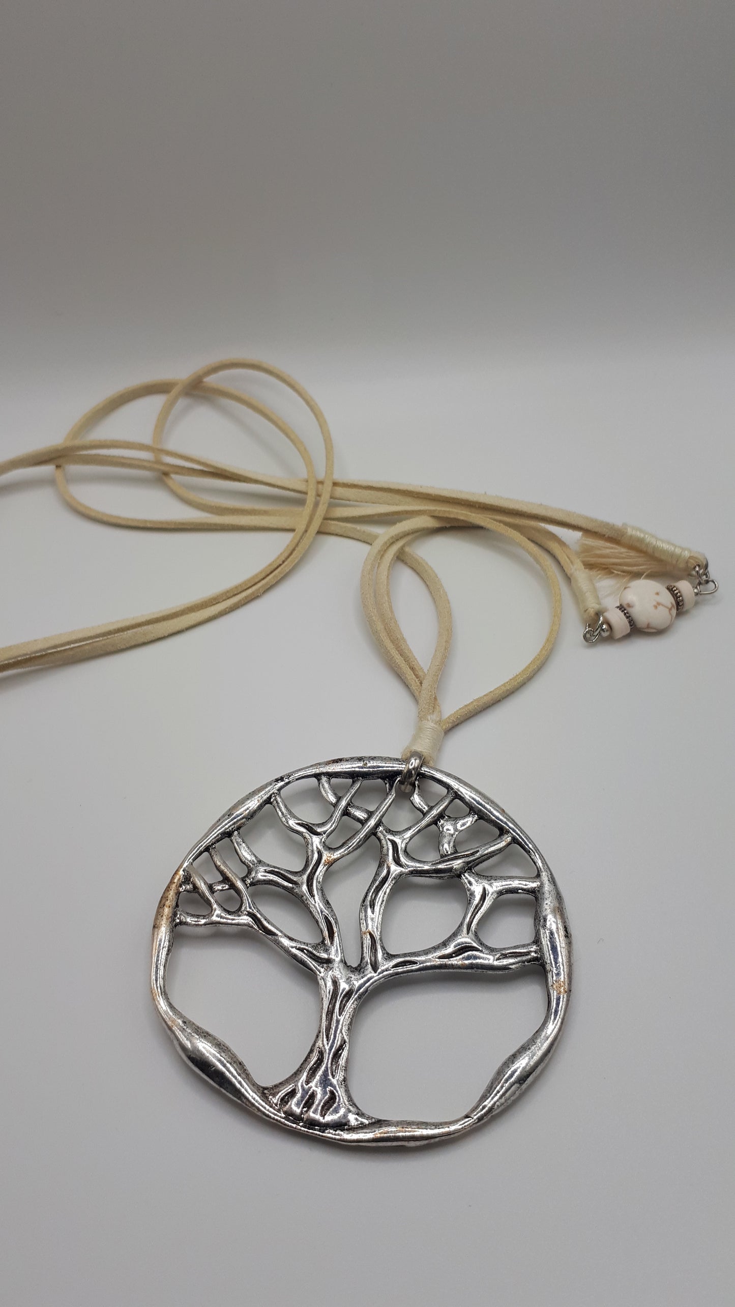 NECKLACE - TREE OF LIFE, CREAM