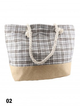 Bag - Grey Plaid - Cedar-Creek-Muskoka