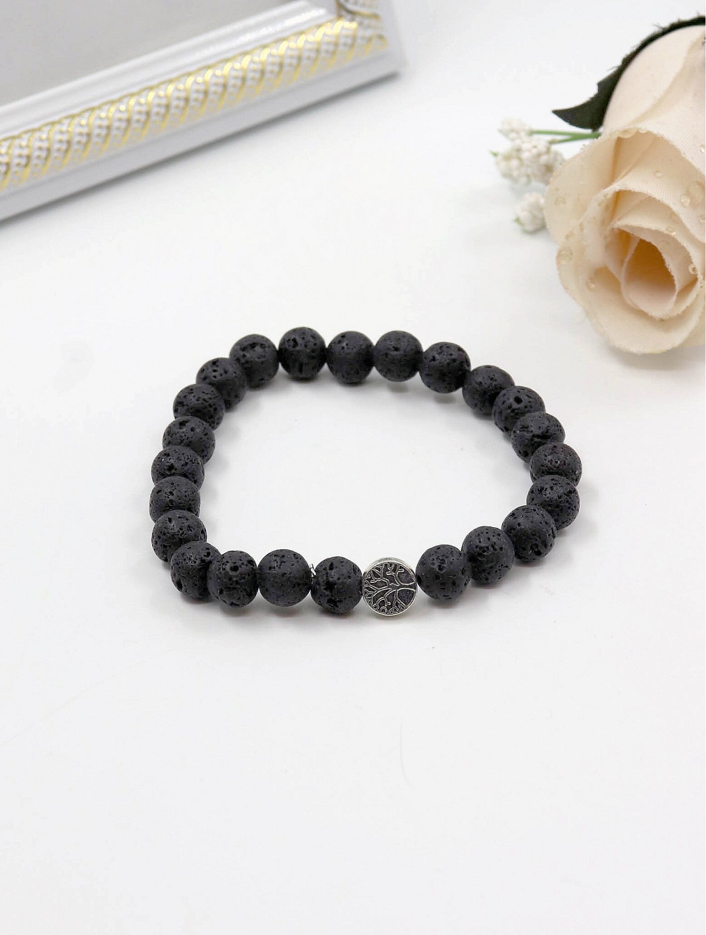 Power Bracelet Boxed - Lava Stone - Cedar-Creek-Muskoka