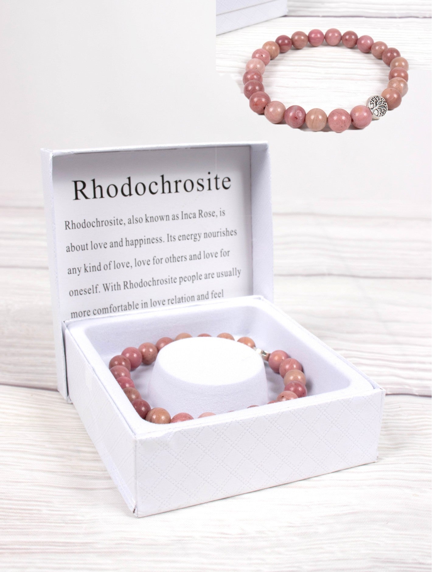 Power Bracelet Boxed - Rhodochrosite - Cedar-Creek-Muskoka