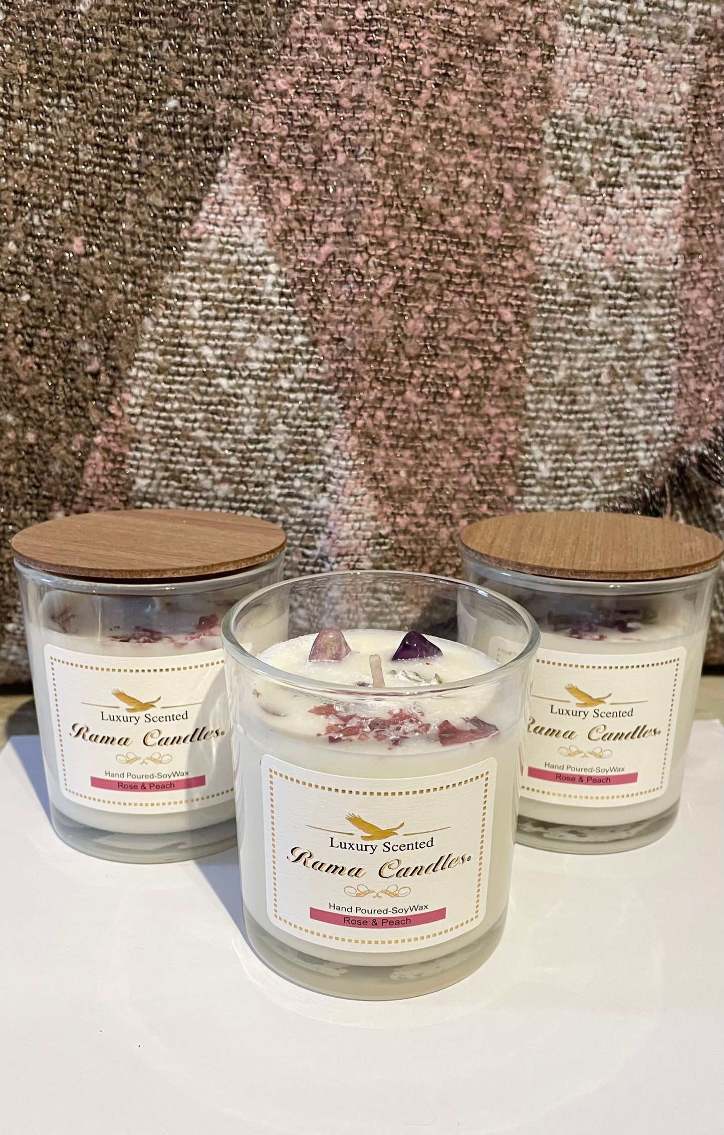 Candle Rama - Rose Peach - Cedar-Creek-Muskoka