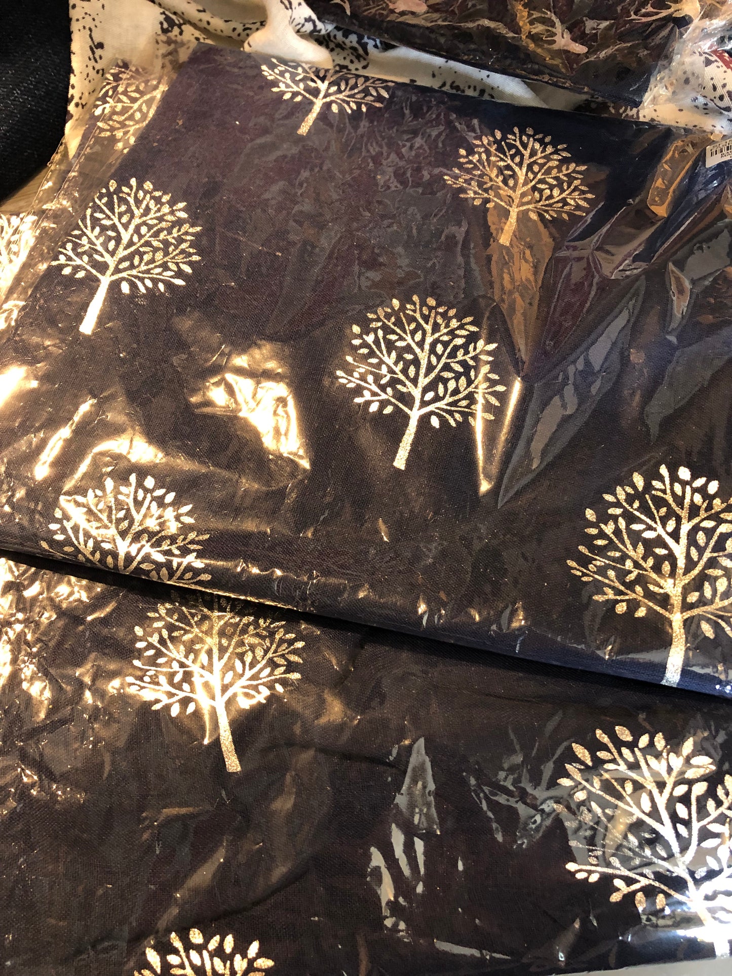 SCARF - TREE OF LIFE, NAVY