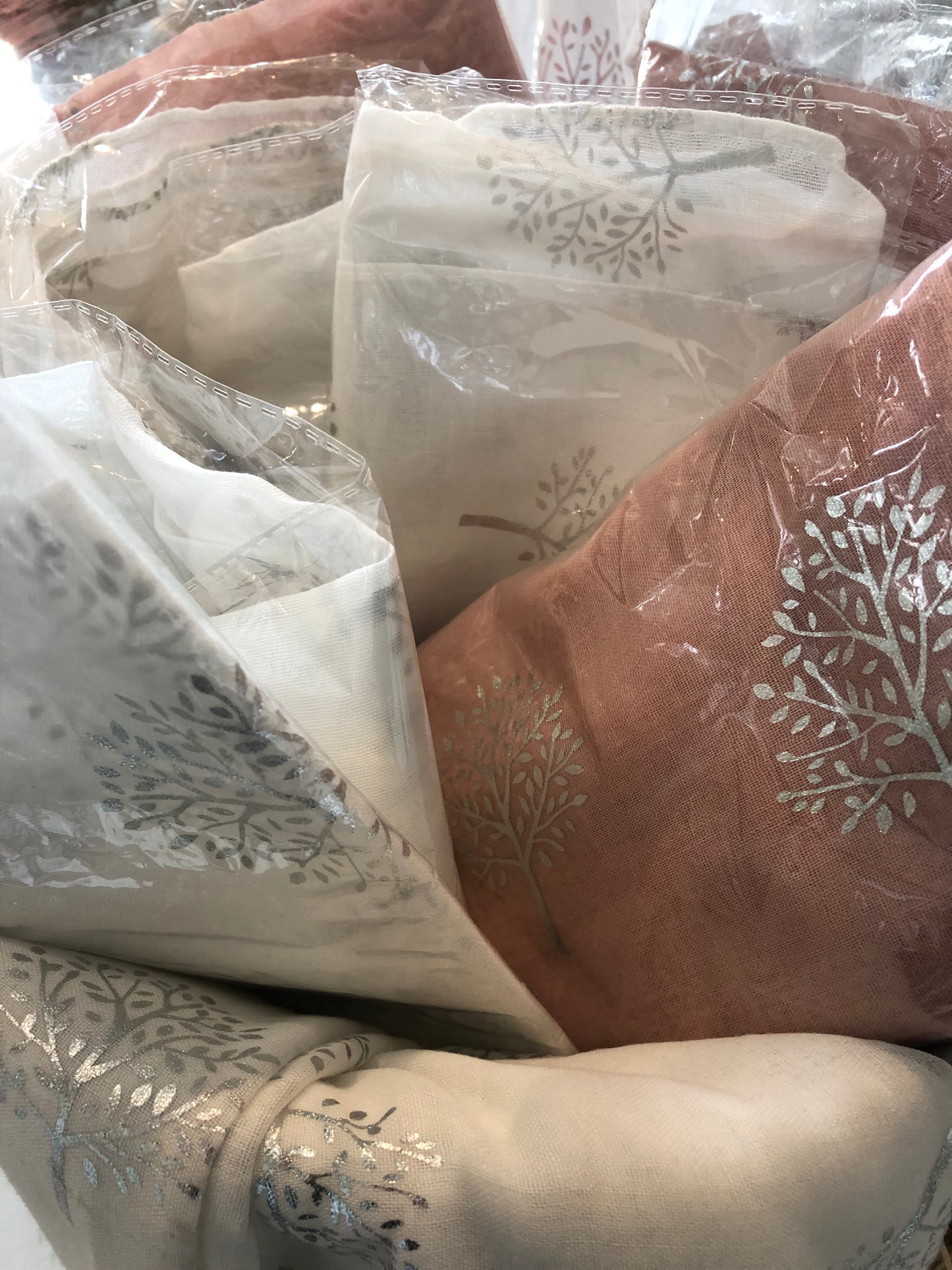 SCARF - TREE OF LIFE, WHITE