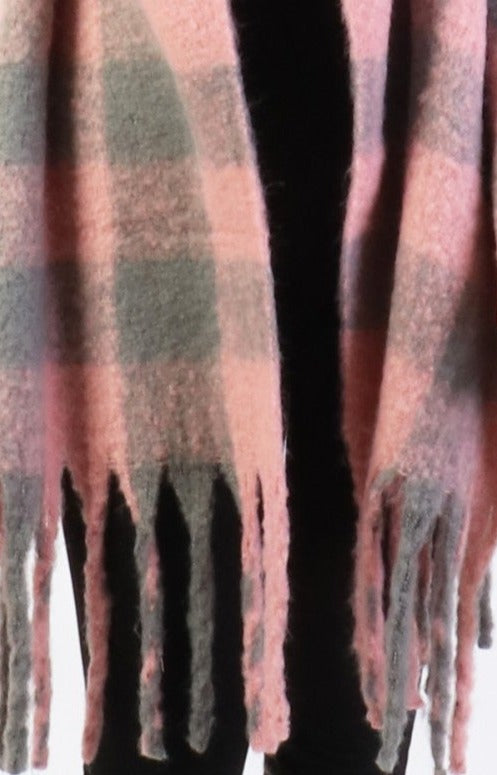 Scarf - Buffalo Check - Pink - Cedar-Creek-Muskoka