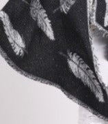 Scarf Fireside - Black Feathers - Cedar-Creek-Muskoka