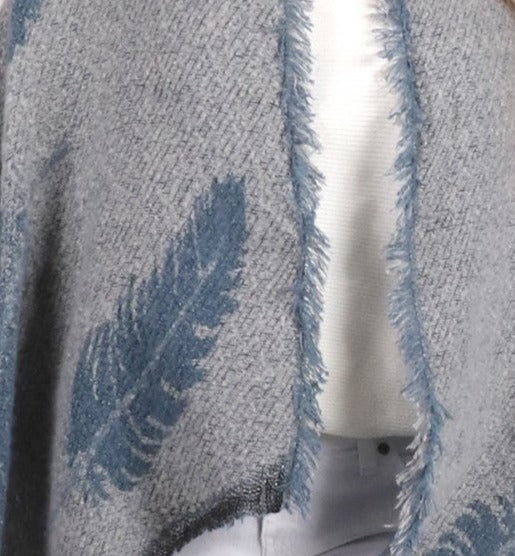 Scarf Fireside - Blue Feathers - Cedar-Creek-Muskoka