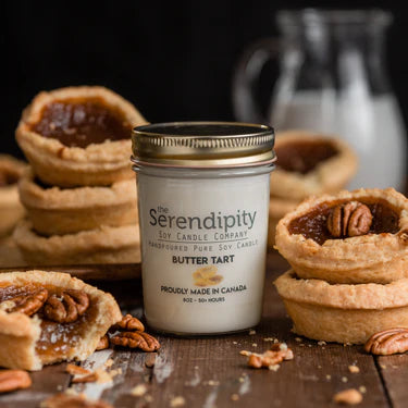 Candle Soy 8oz - Butter Tart - Cedar-Creek-Muskoka