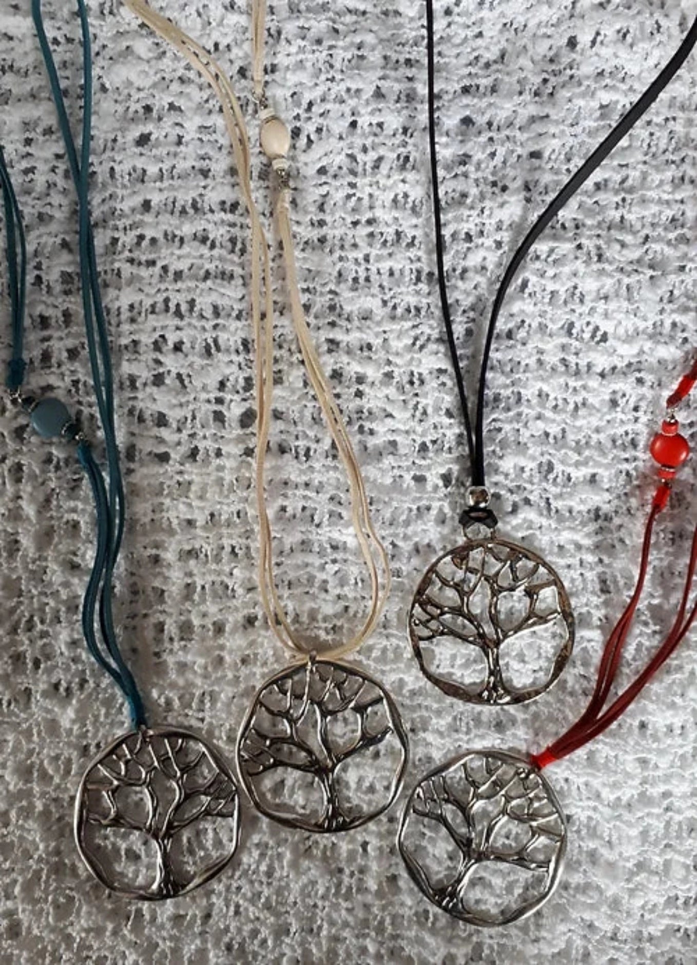 Necklace - Tree of Life - Cream - Cedar-Creek-Muskoka