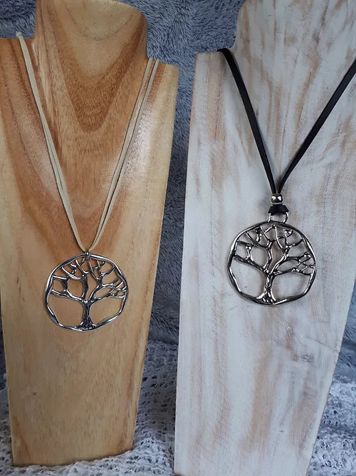 Necklace - Tree of Life - Cream - Cedar-Creek-Muskoka