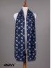Scarf - Deer- Navy Metallic Print - Cedar-Creek-Muskoka
