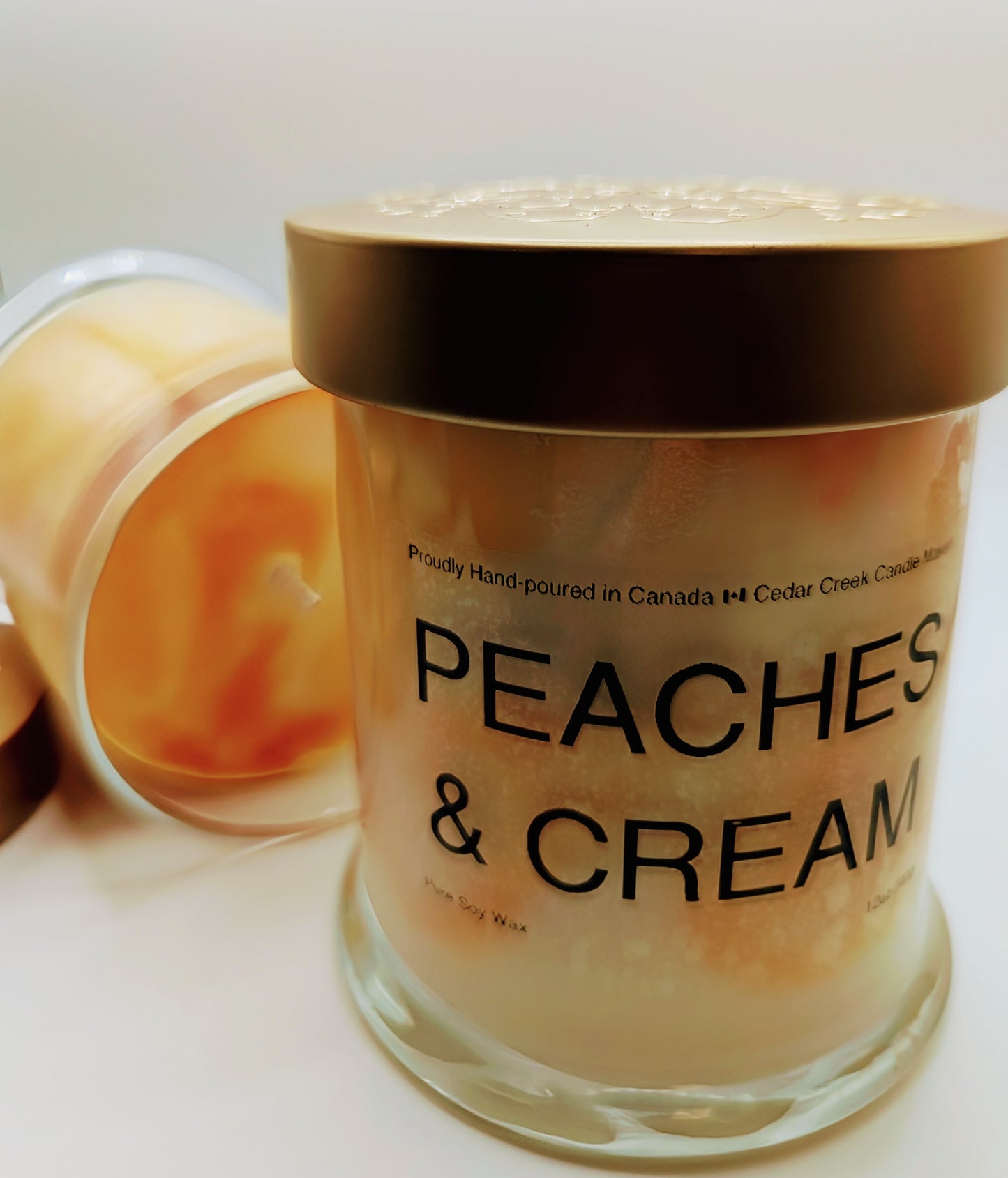 12oz Luxe Candle - Peaches & Cream