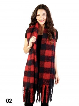 SCARF - RED CHECK