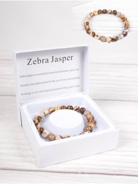 Power Bracelet Boxed - Zebra Jasper - Cedar-Creek-Muskoka