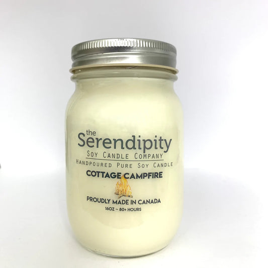 Candle Soy 16oz - Cottage Campfire - Cedar-Creek-Muskoka